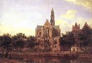 HEYDEN, Jan van der View of the Westerkerk, Amsterdam Sweden oil painting artist